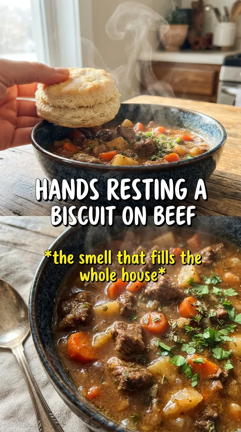 Crock Pot Beef Stew hearty tender mahogany