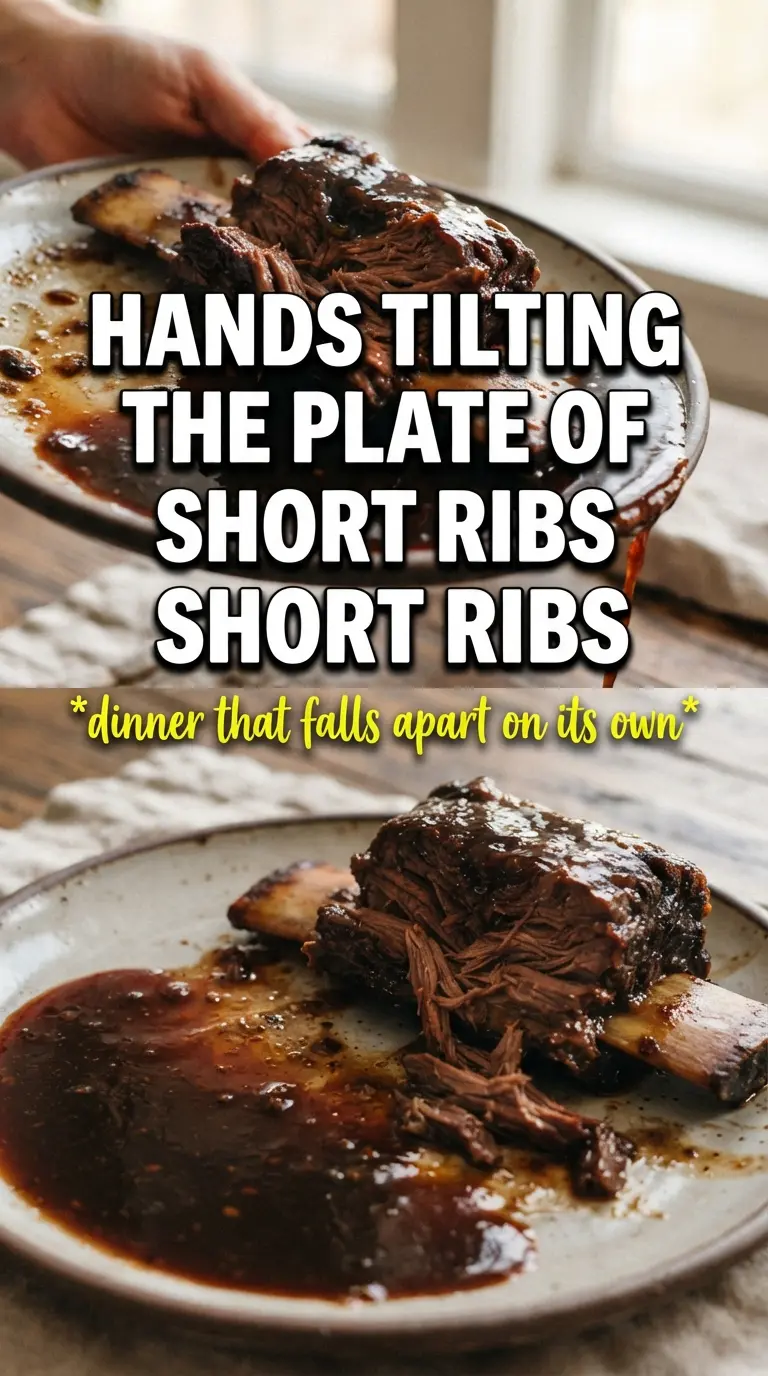 Crockpot Beef Short Ribs rich tender braised