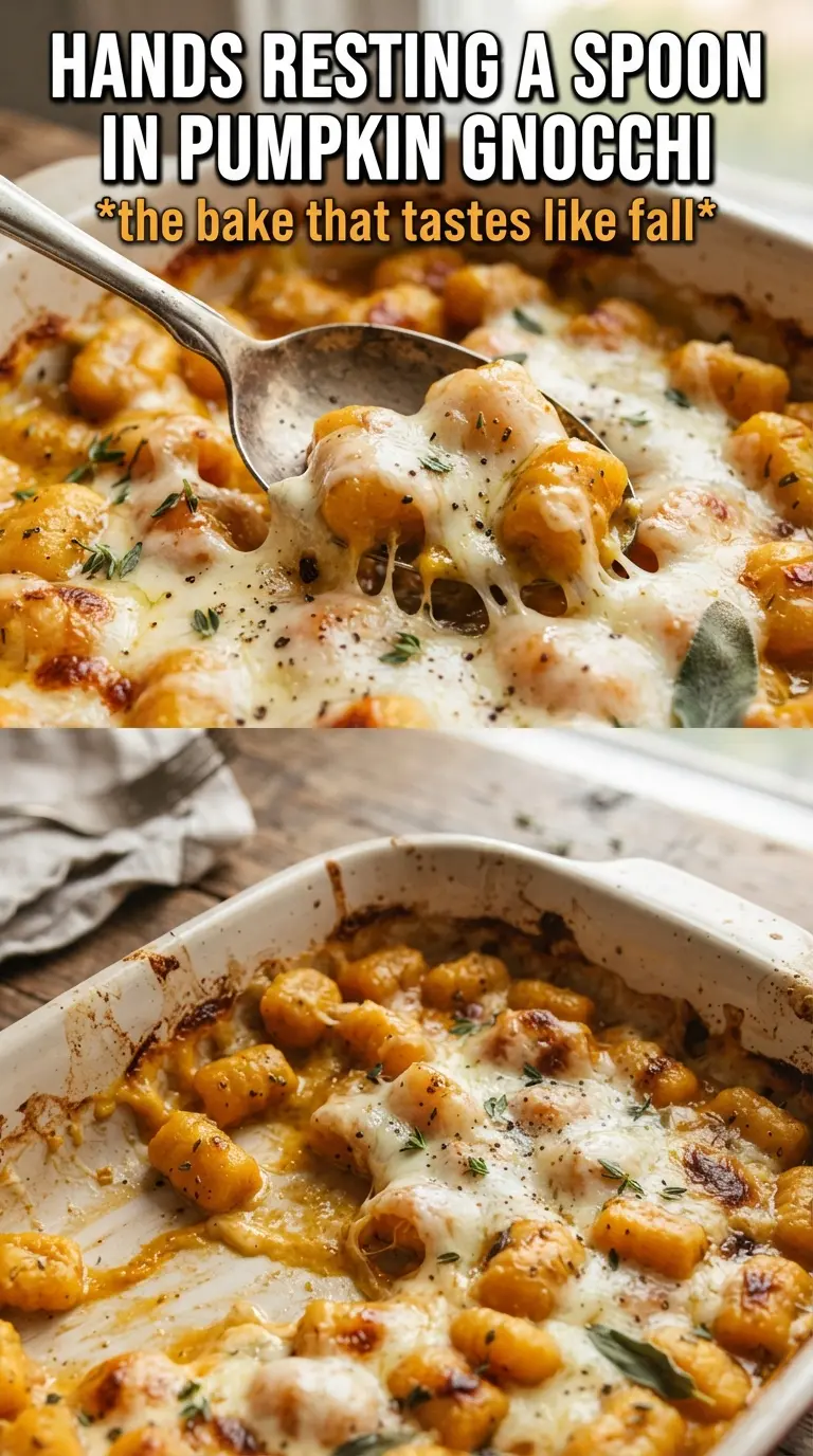 Pumpkin Gnocchi Bake creamy golden savory