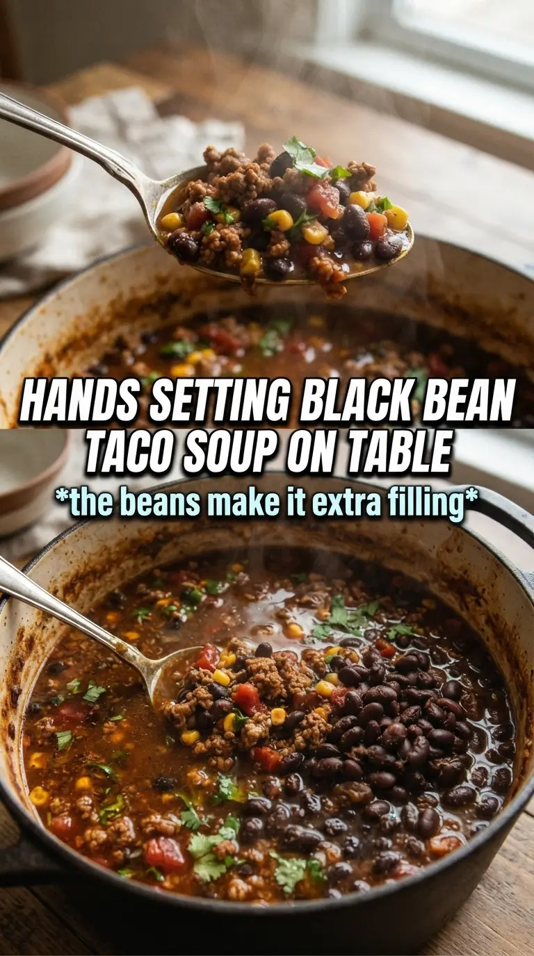 Taco Soup With Black Beans hearty Tex-Mex bold